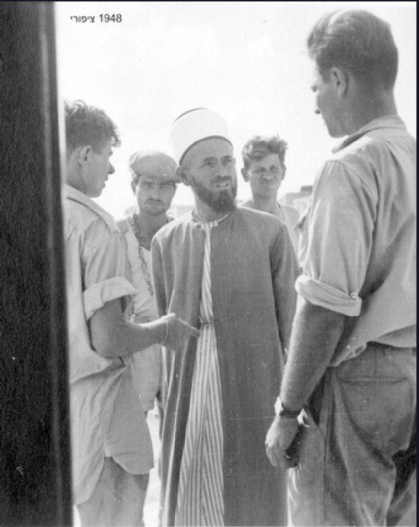 Sheikh Muhammad Abdel Majid AI-Azhari, during the occupation of Saffuriyeh by the Israeli army