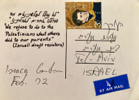 Israca Protest Postcard